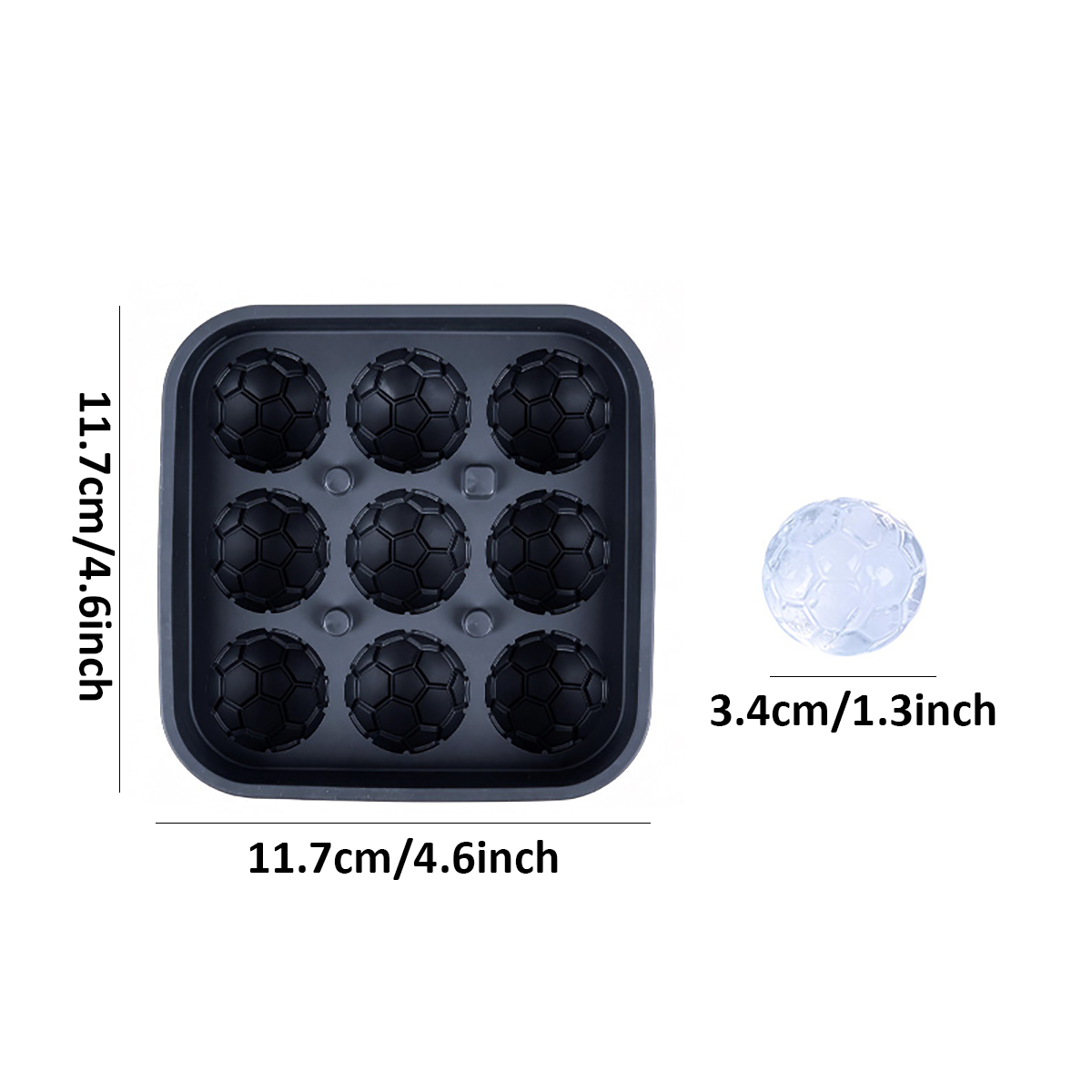 1Pcs Football-Themed Silicone  - Ice Mold Sphere のレビューと価格