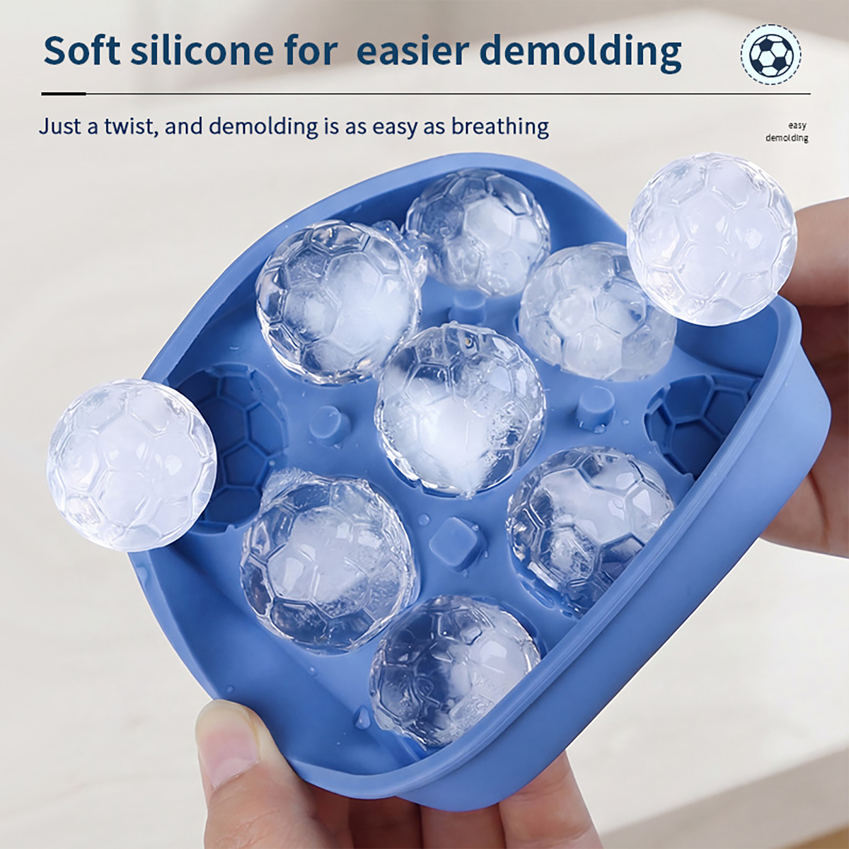 1Pcs Football-Themed Silicone  - Ice Mold Sphere のレビューと価格