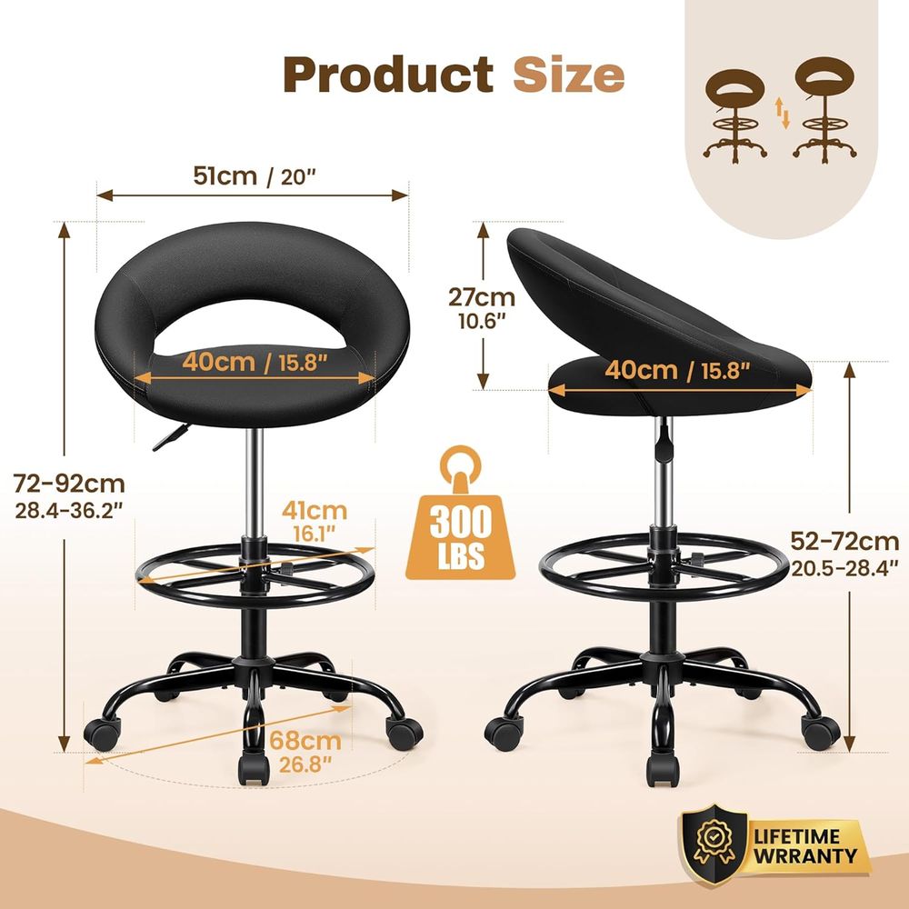 Adjustable Swivel Bar Stools w - Home Bar And Kitchen のレビューと価格