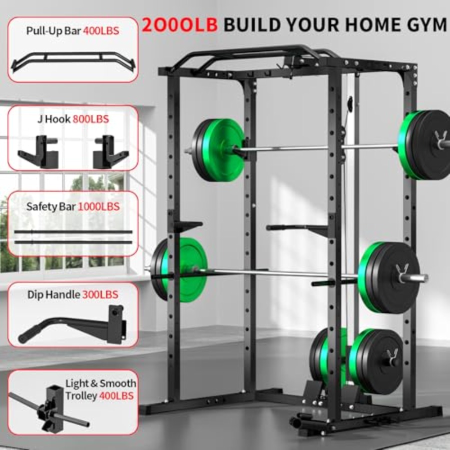 Home gym power rack with LAT p - Home Bar And Gym のレビューと価格