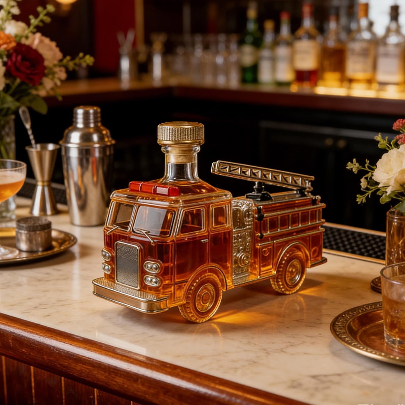 Whiskey Bottle 300ml Fire Truc - Home Bar And Cabinet のレビューと価格