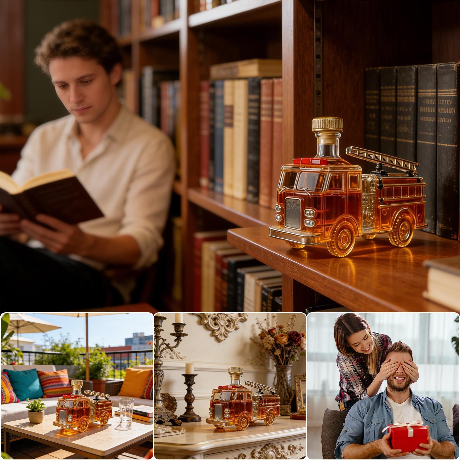 Whiskey Bottle 300ml Fire Truc - Home Bar And Cabinet のレビューと価格