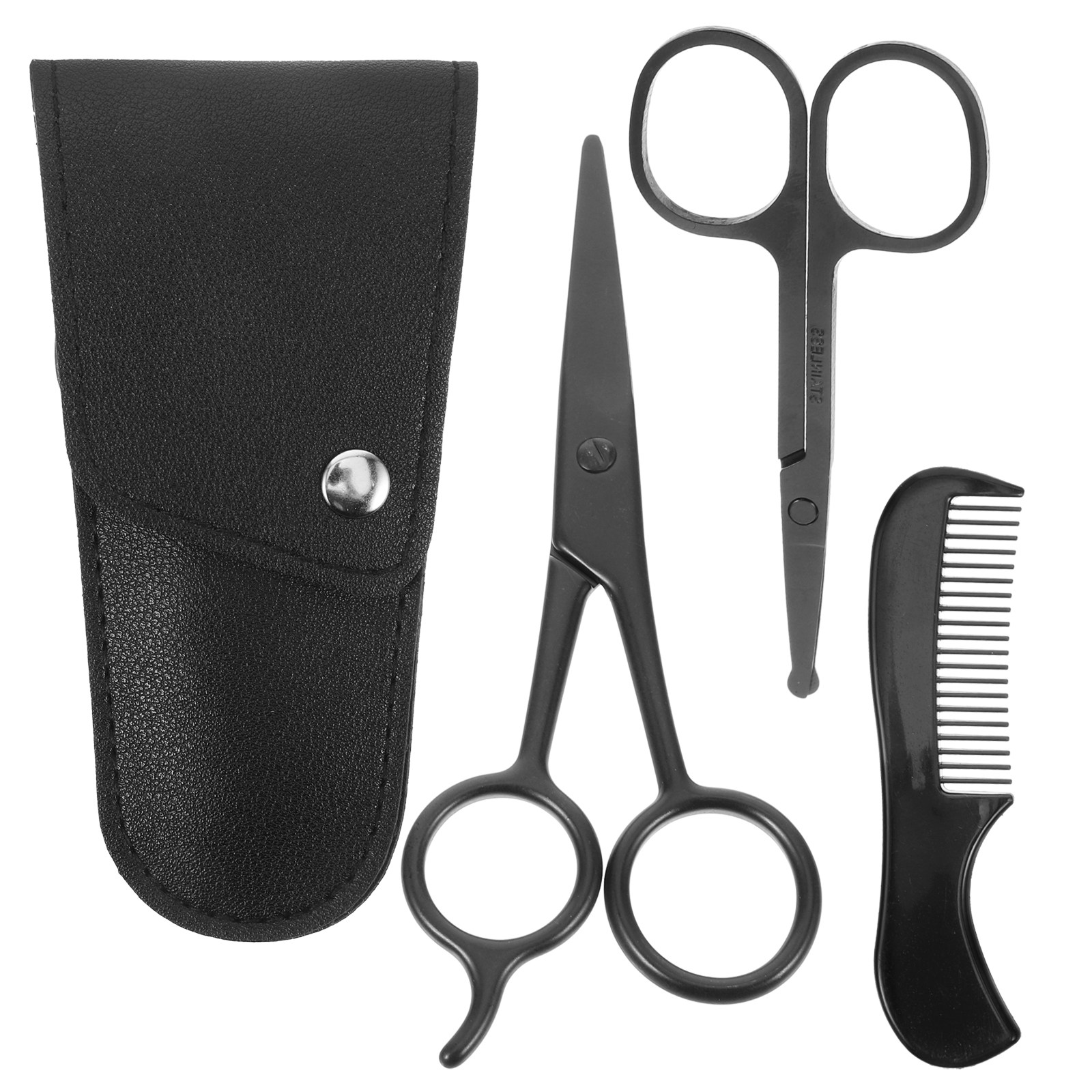 1Set Beard Shears Kit Stainles - Home Barbershop のレビューと価格