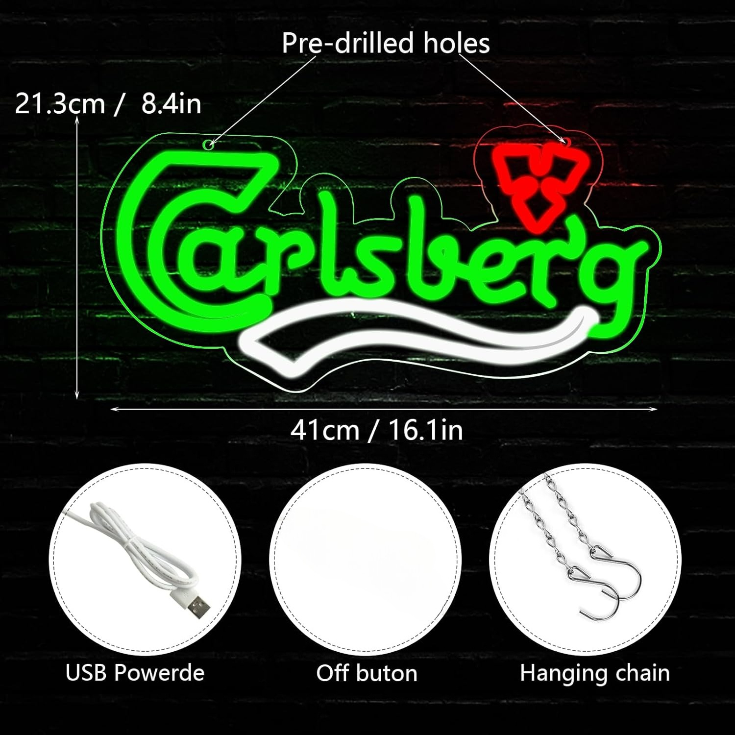 Beer Neon Sign Business USB Le - Home Bar And Kitchen のレビューと価格