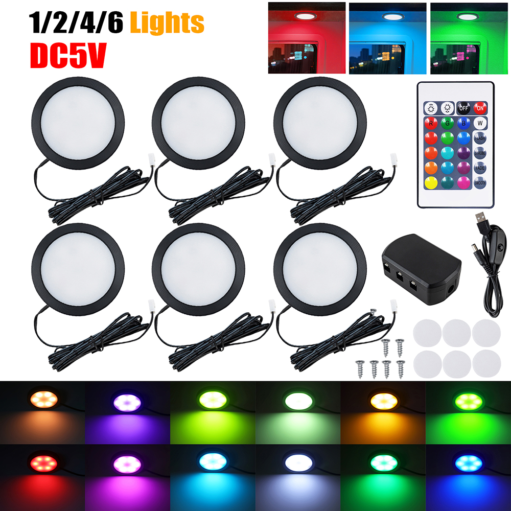 1/2/4/6 Lamp RGB LED Under Cab - Home Bar And Cabinet のレビューと価格