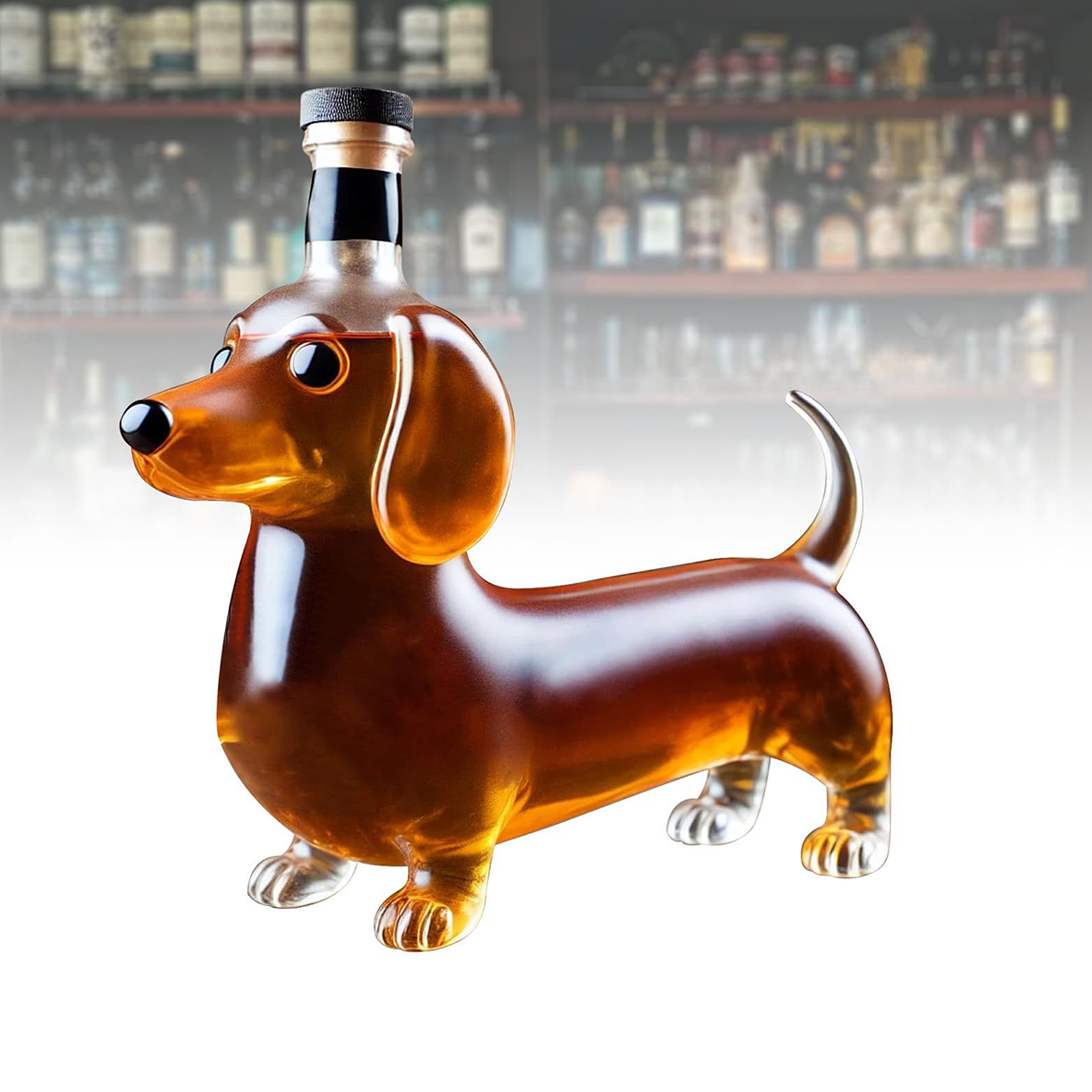 Whiskey Glass Liquor Bottle Da - Home Bar Shelves のレビューと価格