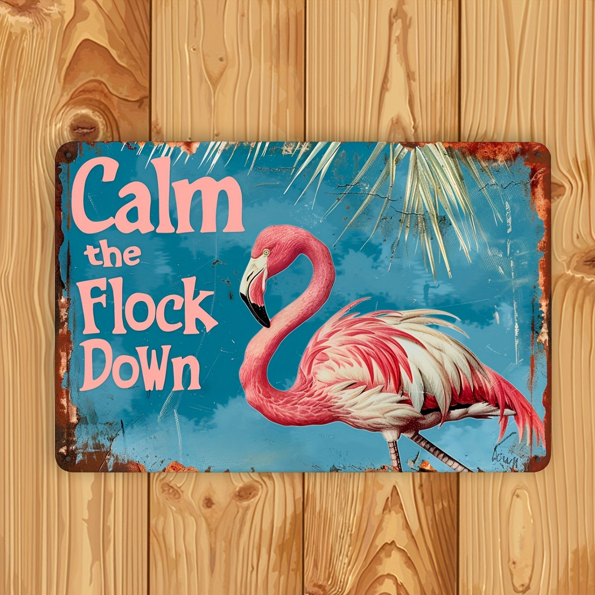 Vintage Flamingo Metal Wall De - Home Bar And Restaurant のレビューと価格