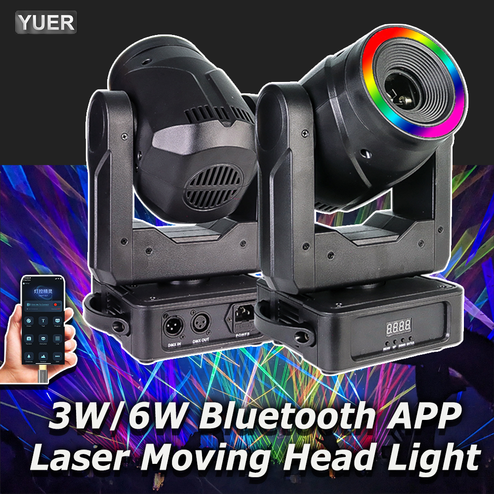 3W 6W RGB Laser Moving Head Li - Home Bar Android のレビューと価格
