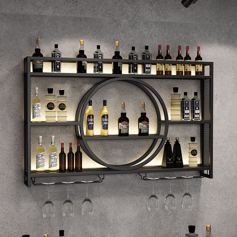 Bar wine rack wall-mounted win - Home Bar And Cabinet のレビューと価格