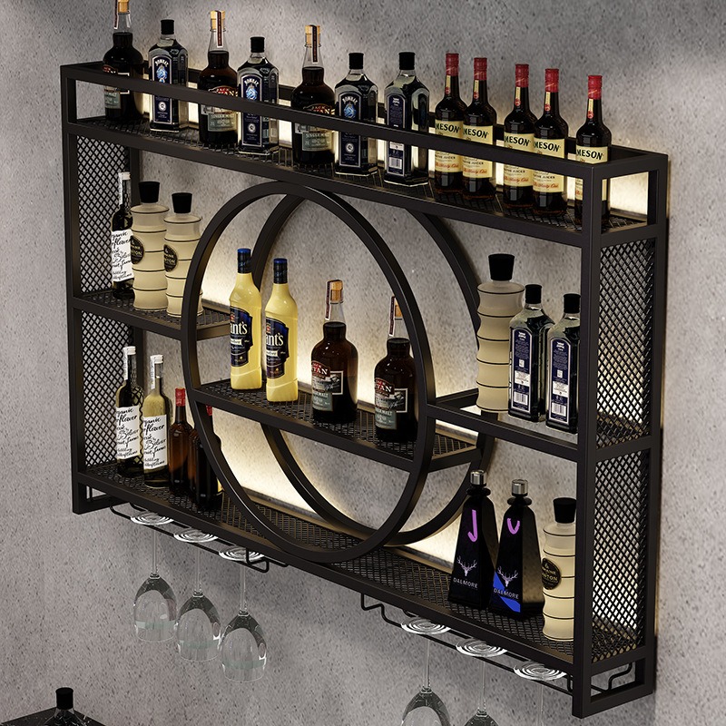 Bar wine rack wall-mounted win - Home Bar And Cabinet のレビューと価格