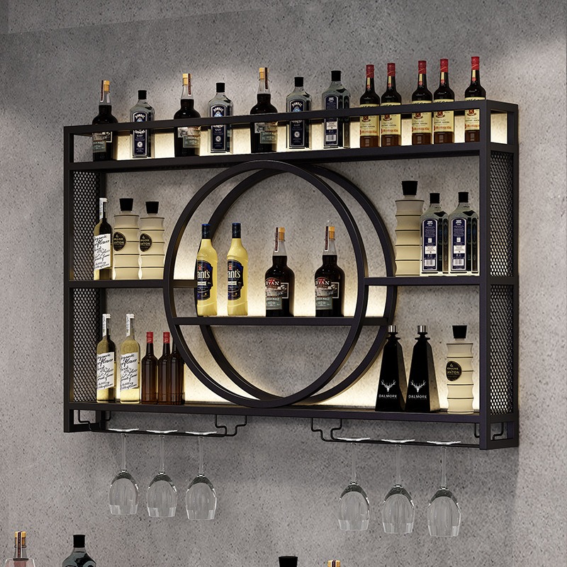 Bar wine rack wall-mounted win - Home Bar And Cabinet のレビューと価格
