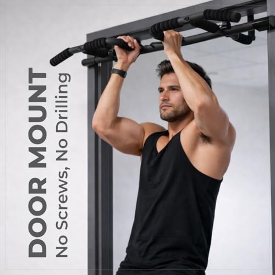 Doorway Pull Up Bar Set with S - Home Bar Setup のレビューと価格