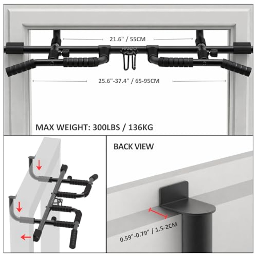 Doorway Pull Up Bar Set with S - Home Bar Setup のレビューと価格