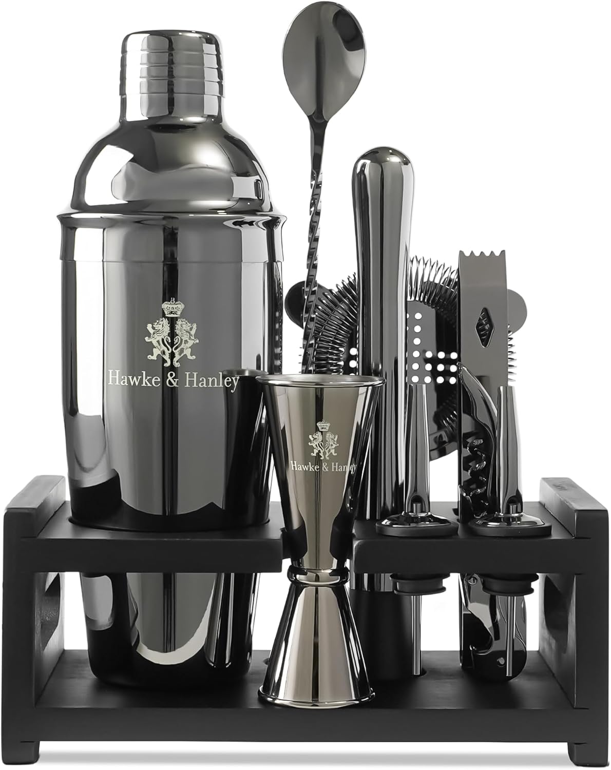 Cocktail Shaker Bar Set, 25 oz - Cocktail Recipe Book のレビューと価格