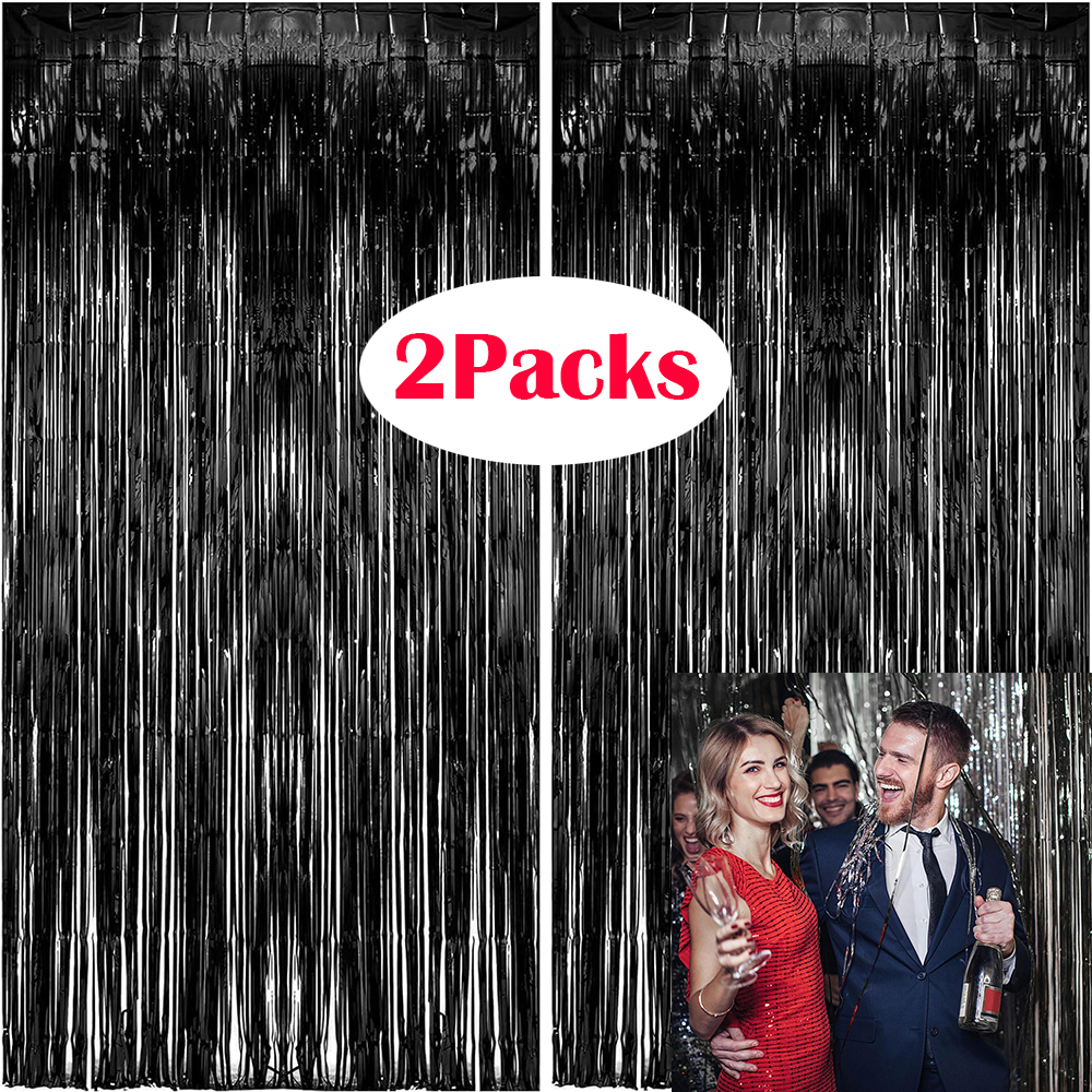 2Packs Black Metallic Tinsel F - Home Bargains のレビューと価格