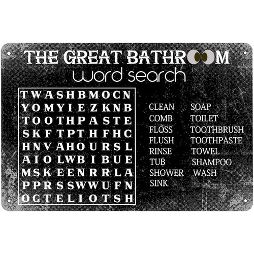 Funny Bathroom Word Search Met - Home Bar Word のレビューと価格