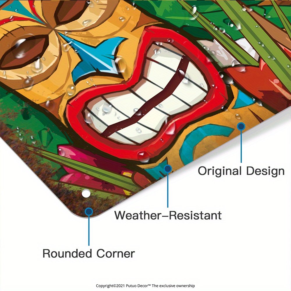 Custom  Decor Tiki Bar Sign, P - Home Bar And Kitchen のレビューと価格