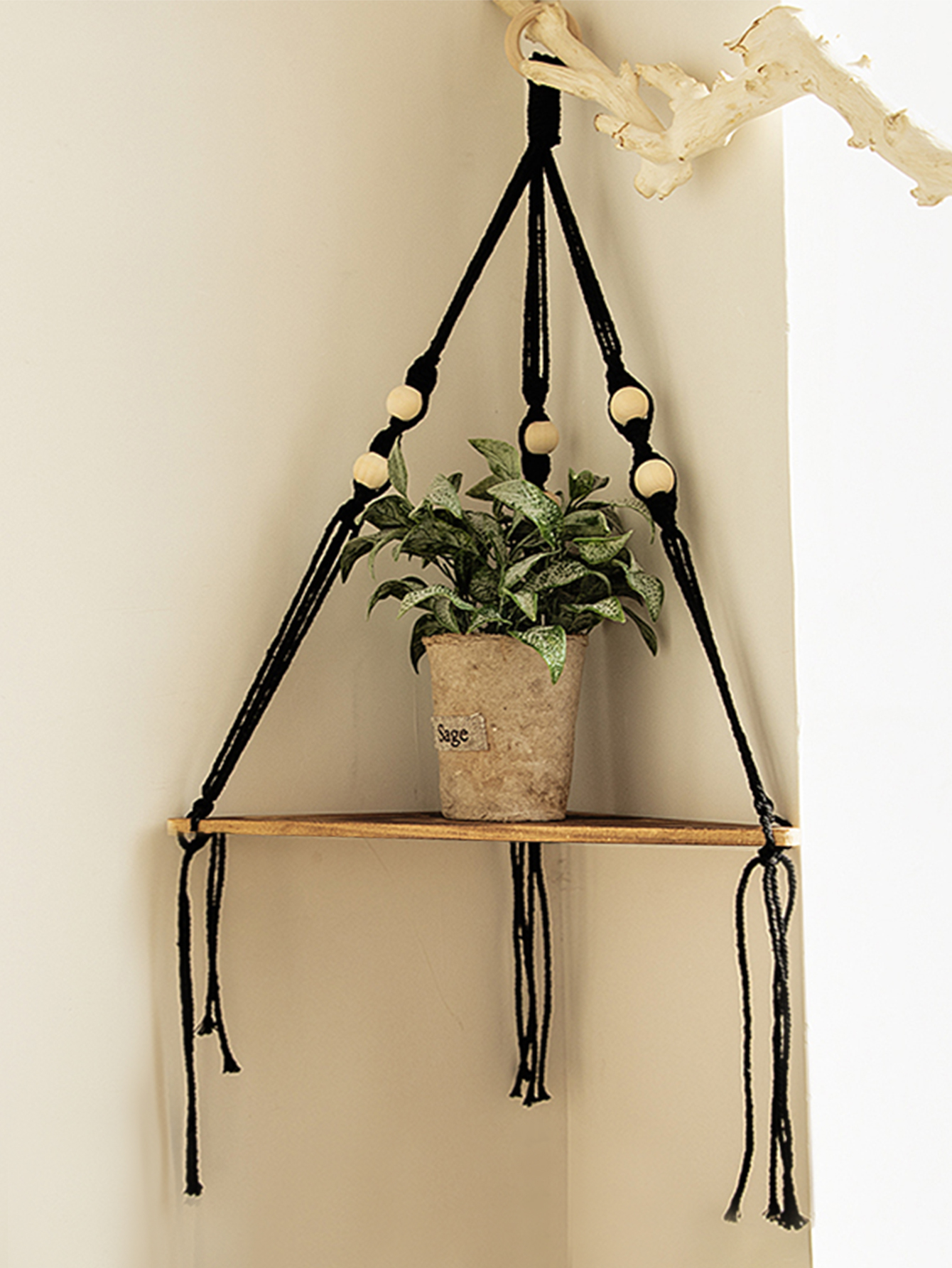 Wooden Corner Shelf Wall Decor - Home Bar Shelves のレビューと価格