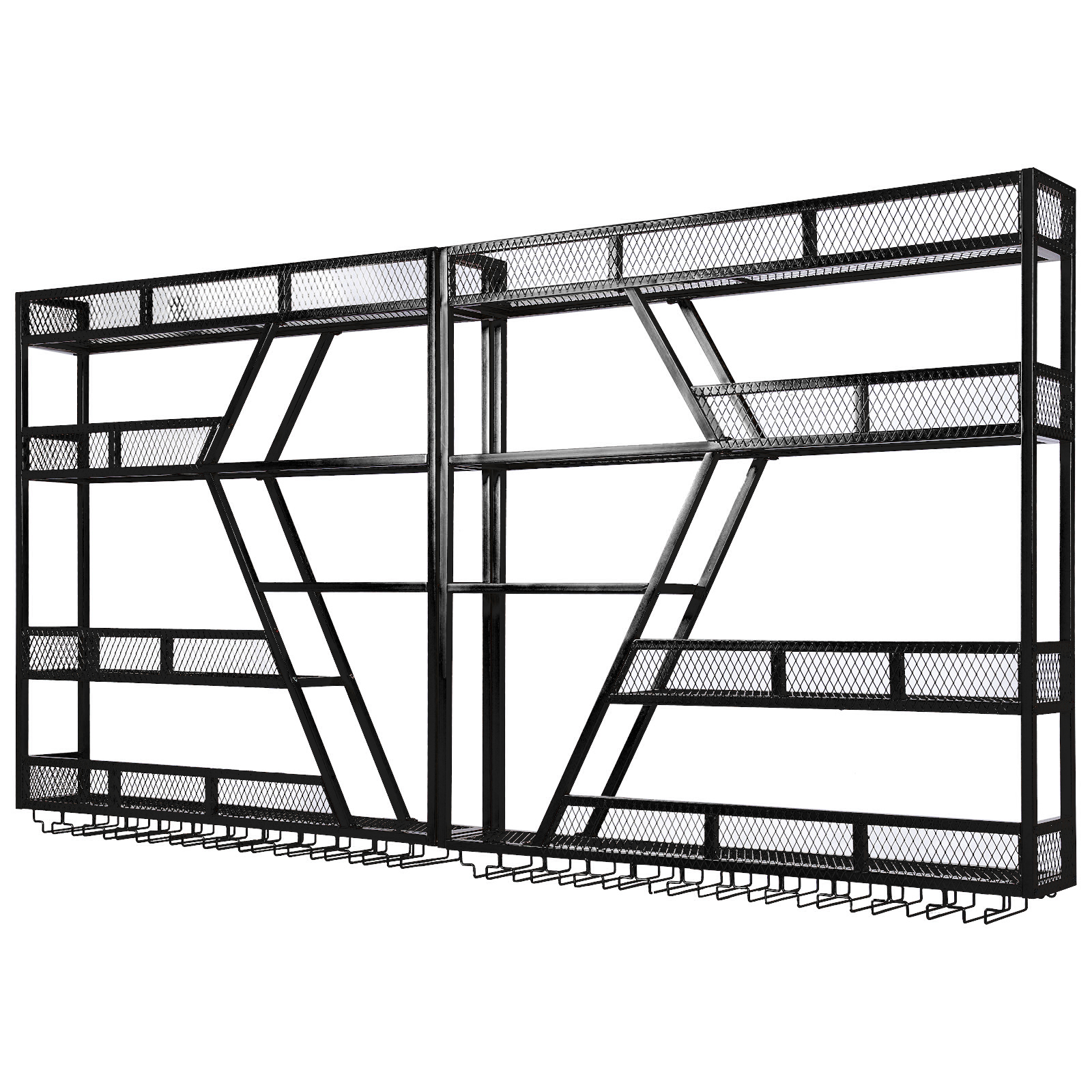 3/4 Tier Wall Mounted Bar Shel - Home Bar Shelf のレビューと価格