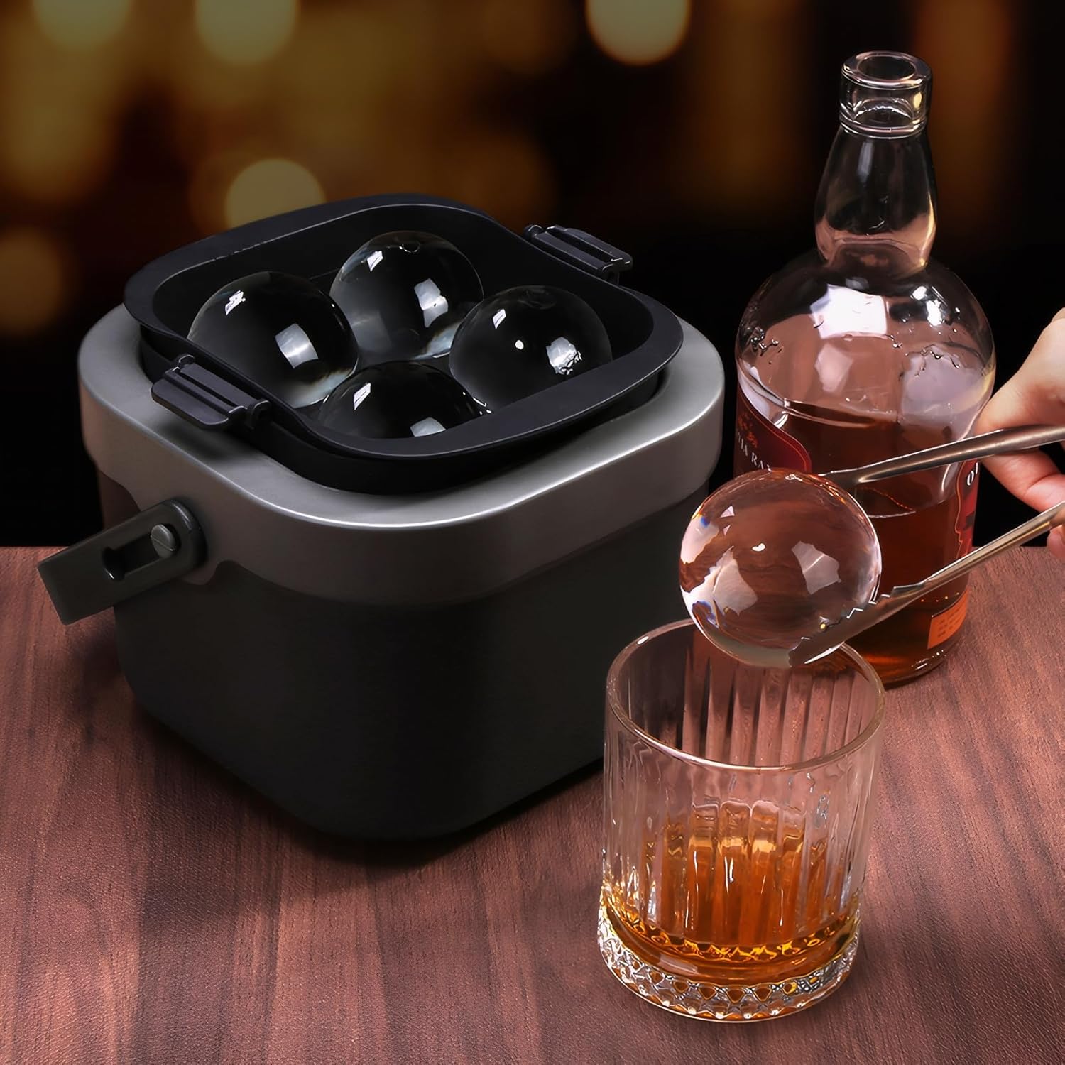 Crystal Clear Ice Ball Maker,  - Ice Mold Sphere のレビューと価格