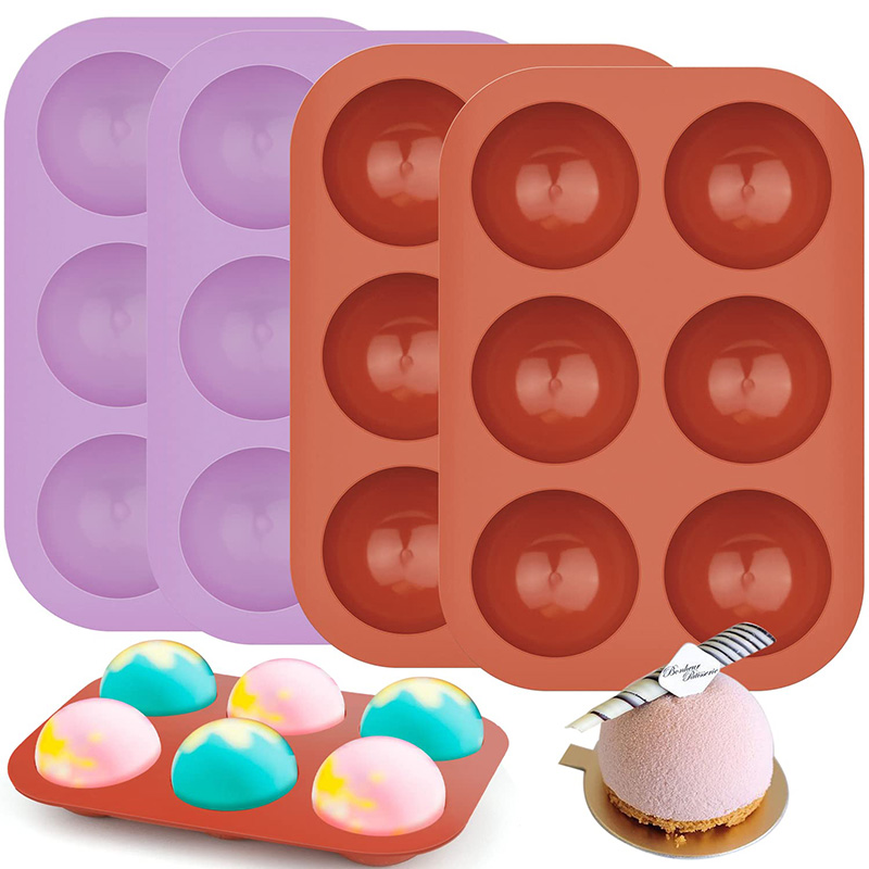 6 Cavities Semicircle Silicone - Ice Mold Sphere のレビューと価格