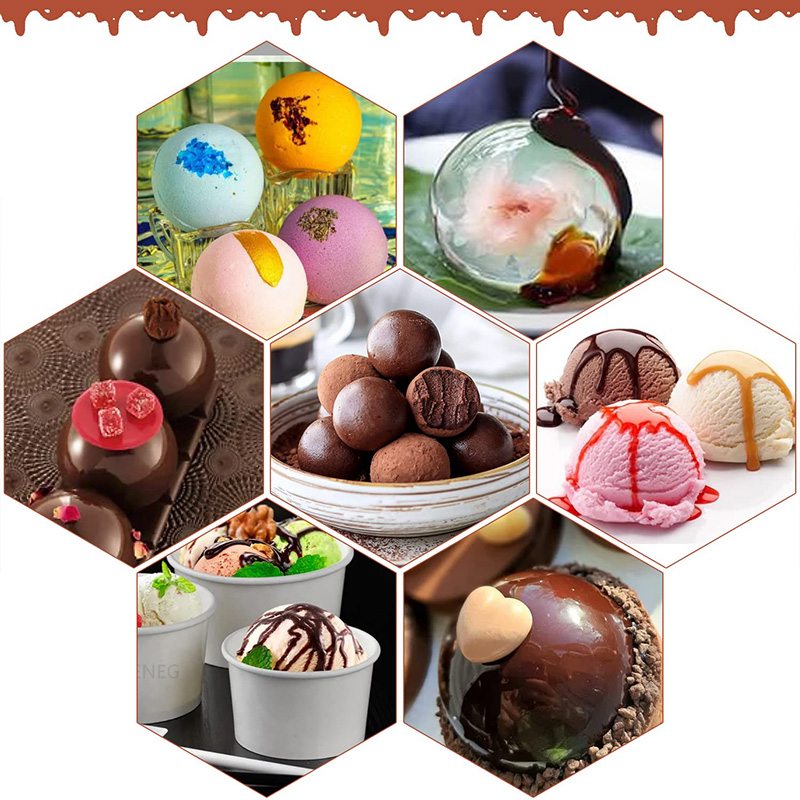 6 Cavities Semicircle Silicone - Ice Mold Sphere のレビューと価格