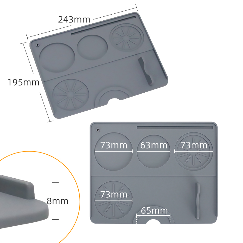 Coffee Tamper Mat Espresso Por - Bar Mat Rubber のレビューと価格