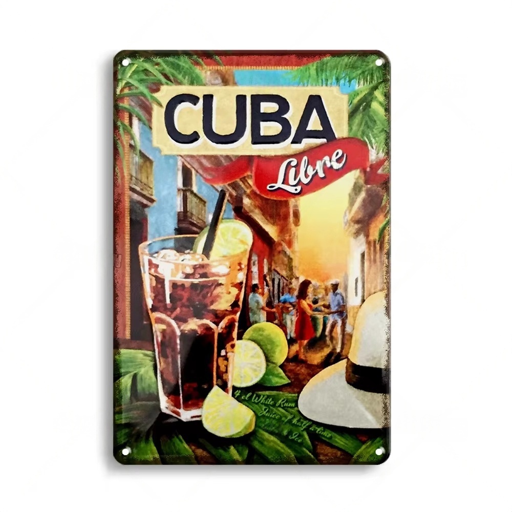Rusty Metal Tin Sign Beer Meta - Home Bar Signs のレビューと価格