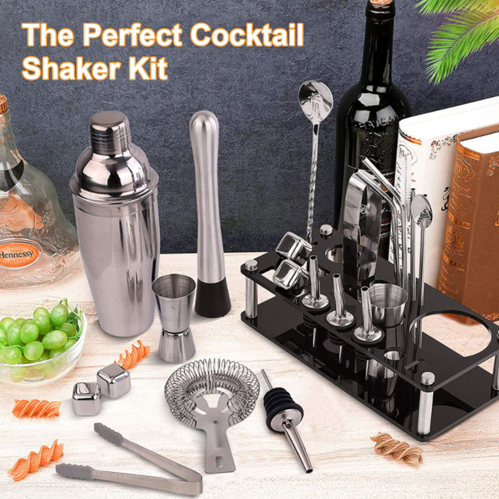 Cocktail Making Set Shaker Sta - Cocktail Recipe Book のレビューと価格