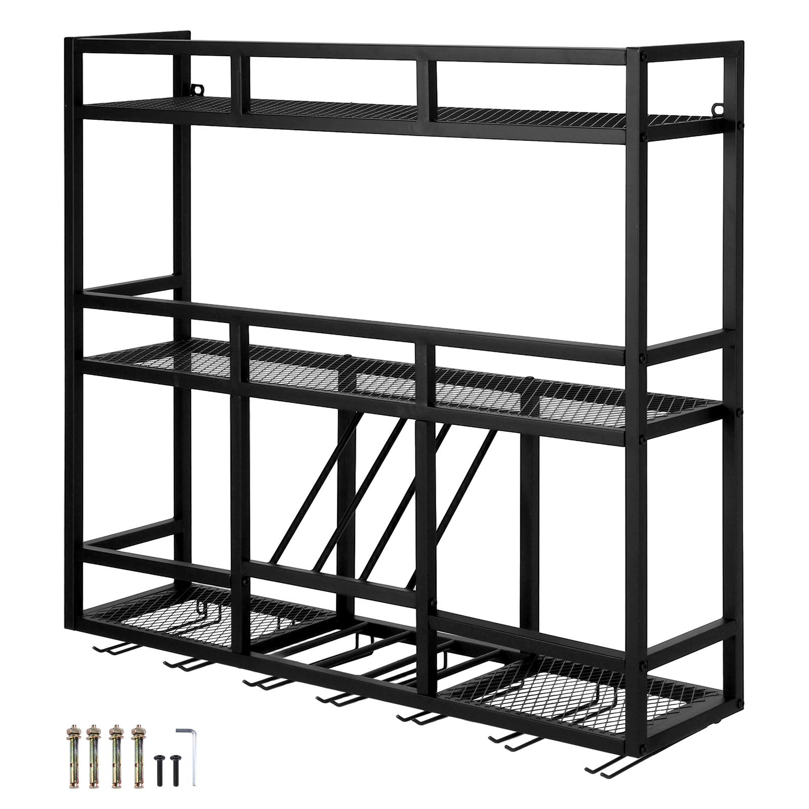 3 Tiers Wall Mounted Wine Rack - Home Bar Shelf のレビューと価格