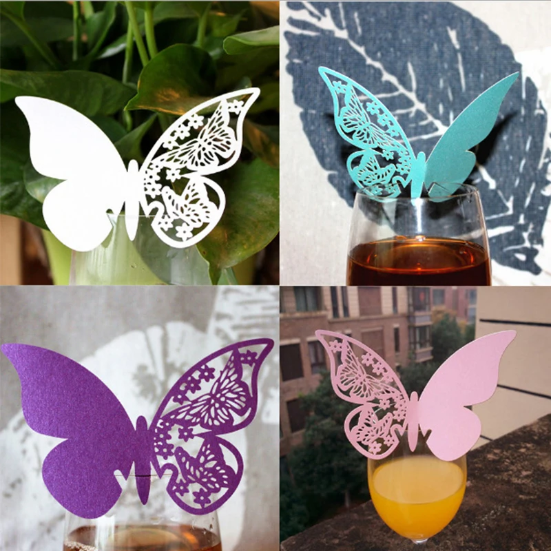 50Pcs/lot 3D Butterfly Party C - Cocktail Recipe Book のレビューと価格