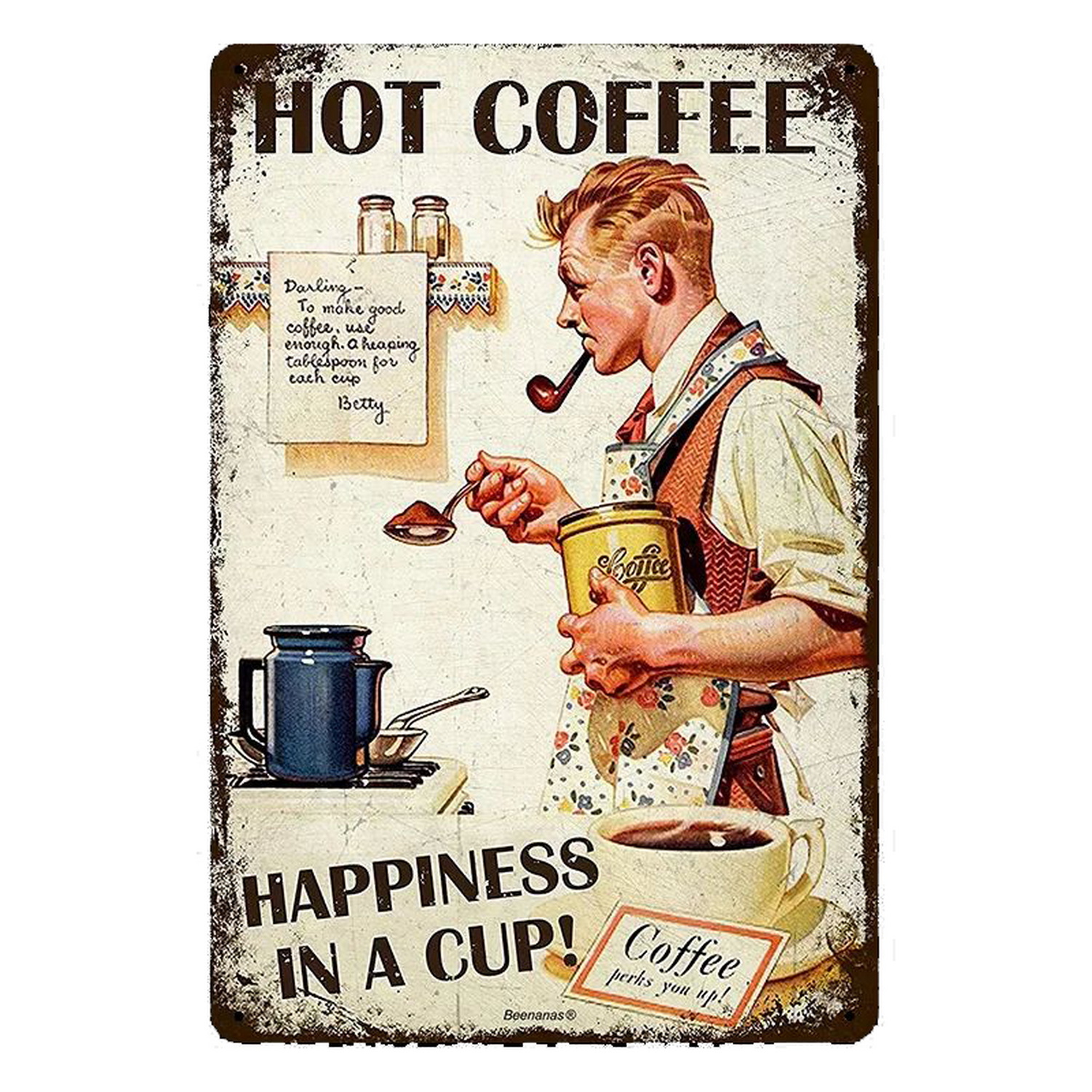 Metal Tin Signs Italian Coffee - Home Bar And Coffee のレビューと価格