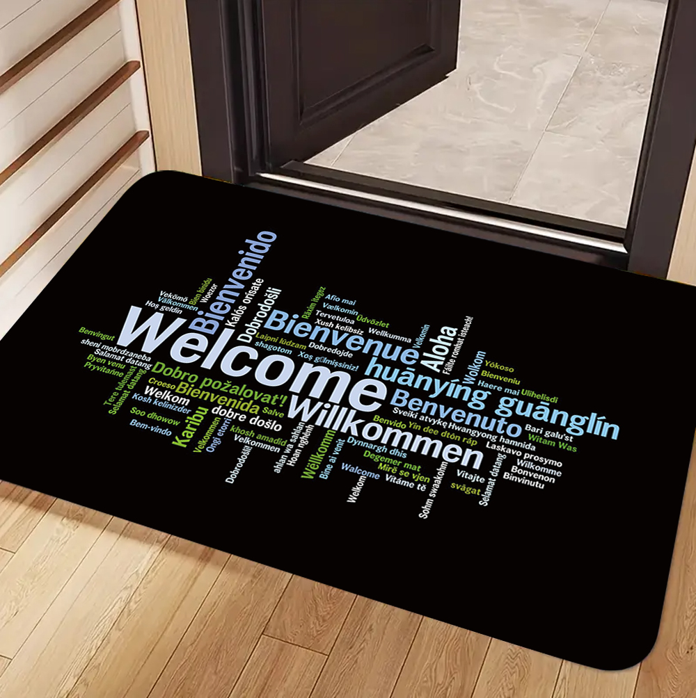 Welcome & Friends Theme Carpet - Home Bar Word のレビューと価格